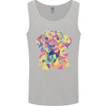 Abstract Labrador Dog Mens Vest Tank Top Sports Grey