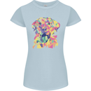 Abstract Labrador Dog Womens Petite Cut T-Shirt Light Blue