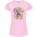 Abstract Labrador Dog Womens Petite Cut T-Shirt Light Pink