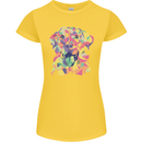 Abstract Labrador Dog Womens Petite Cut T-Shirt Yellow