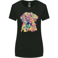 Abstract Labrador Dog Womens Wider Cut T-Shirt Black