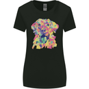 Abstract Labrador Dog Womens Wider Cut T-Shirt Black