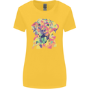 Abstract Labrador Dog Womens Wider Cut T-Shirt Yellow