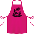 Abstract Outdoors Camping Bushcraft Hiking Trekking Cotton Apron 100% Organic Pink
