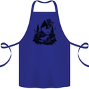 Abstract Outdoors Camping Bushcraft Hiking Trekking Cotton Apron 100% Organic Royal Blue