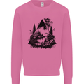 Abstract Outdoors Camping Bushcraft Hiking Trekking Mens Sweatshirt Jumper Azalea