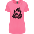 Abstract Outdoors Camping Bushcraft Hiking Trekking Womens Wider Cut T-Shirt Azalea