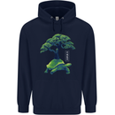 Abstract Tortoise Tree Childrens Kids Hoodie Navy Blue