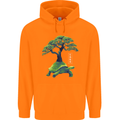 Abstract Tortoise Tree Childrens Kids Hoodie Orange
