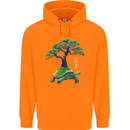 Abstract Tortoise Tree Childrens Kids Hoodie Orange