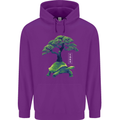 Abstract Tortoise Tree Childrens Kids Hoodie Purple