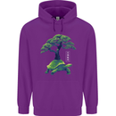 Abstract Tortoise Tree Childrens Kids Hoodie Purple