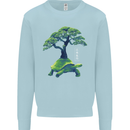 Abstract Tortoise Tree Kids Sweatshirt Jumper Light Blue
