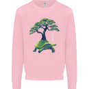 Abstract Tortoise Tree Kids Sweatshirt Jumper Light Pink