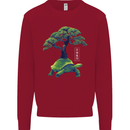 Abstract Tortoise Tree Kids Sweatshirt Jumper Red