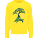 Abstract Tortoise Tree Kids Sweatshirt Jumper Yellow