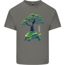 Abstract Tortoise Tree Kids T-Shirt Childrens Charcoal
