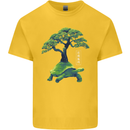 Abstract Tortoise Tree Kids T-Shirt Childrens Yellow