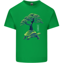 Abstract Tortoise Tree Mens Cotton T-Shirt Tee Top Irish Green