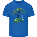 Abstract Tortoise Tree Mens Cotton T-Shirt Tee Top Royal Blue