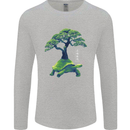Abstract Tortoise Tree Mens Long Sleeve T-Shirt Sports Grey