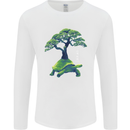 Abstract Tortoise Tree Mens Long Sleeve T-Shirt White