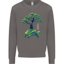 Abstract Tortoise Tree Mens Sweatshirt Jumper Charcoal