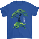 Abstract Tortoise Tree Mens T-Shirt 100% Cotton Royal Blue