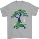 Abstract Tortoise Tree Mens T-Shirt 100% Cotton Sports Grey