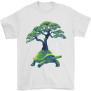 Abstract Tortoise Tree Mens T-Shirt 100% Cotton White