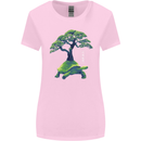 Abstract Tortoise Tree Womens Wider Cut T-Shirt Light Pink