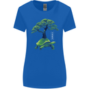 Abstract Tortoise Tree Womens Wider Cut T-Shirt Royal Blue