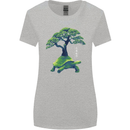 Abstract Tortoise Tree Womens Wider Cut T-Shirt Sports Grey