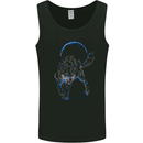Abstract Wolf With the Moon Werewolf Lycan Mens Vest Tank Top Black
