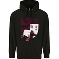Aces High Funny Poker Weed Cannabis Pot Mens 80% Cotton Hoodie Black