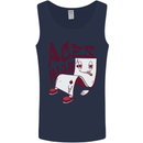 Aces High Funny Poker Weed Cannabis Pot Mens Vest Tank Top Navy Blue