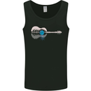 Acoustic Guitar Water Reflection Music Moon Mens Vest Tank Top