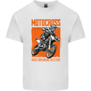 Adrenaline Dirt Motocross MotoX Dirt Bike Mens Cotton T-Shirt Tee Top White
