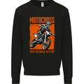 Adrenaline Dirt Motocross MotoX Dirt Bike Mens Sweatshirt Jumper Black