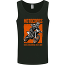 Adrenaline Dirt Motocross MotoX Dirt Bike Mens Vest Tank Top Black