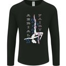 Aerial Fairy Silks Gymnastics Acrobatics Mens Long Sleeve T-Shirt Black