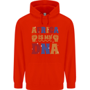 Africa is My DNA Juneteenth Black Lives Matter Childrens Kids Hoodie Bright Red