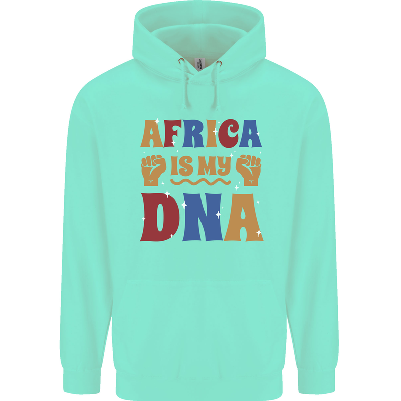 Africa is My DNA Juneteenth Black Lives Matter Childrens Kids Hoodie Peppermint