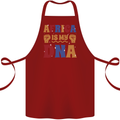 Africa is My DNA Juneteenth Black Lives Matter Cotton Apron 100% Organic Maroon