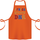Africa is My DNA Juneteenth Black Lives Matter Cotton Apron 100% Organic Orange