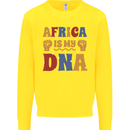 Africa is My DNA Juneteenth Black Lives Matter Kids Sweatshirt Jumper Yellow