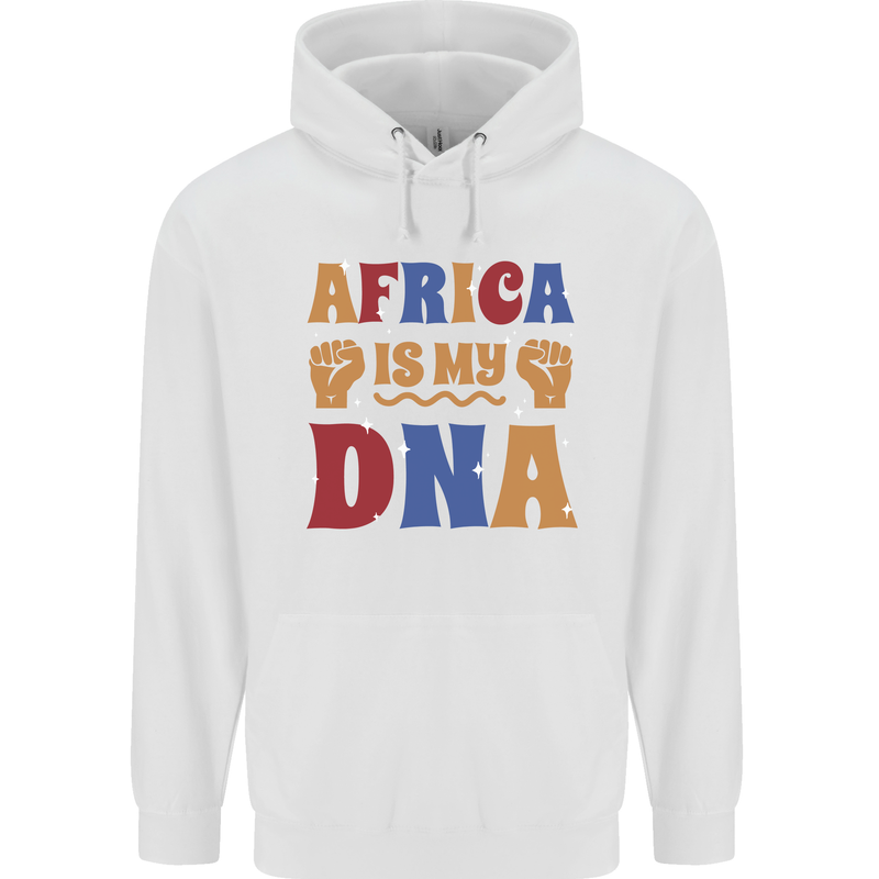 Africa is My DNA Juneteenth Black Lives Matter Mens 80% Cotton Hoodie White