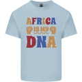 Africa is My DNA Juneteenth Black Lives Matter Mens Cotton T-Shirt Tee Top Light Blue