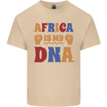 Africa is My DNA Juneteenth Black Lives Matter Mens Cotton T-Shirt Tee Top Sand