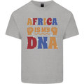 Africa is My DNA Juneteenth Black Lives Matter Mens Cotton T-Shirt Tee Top Sports Grey